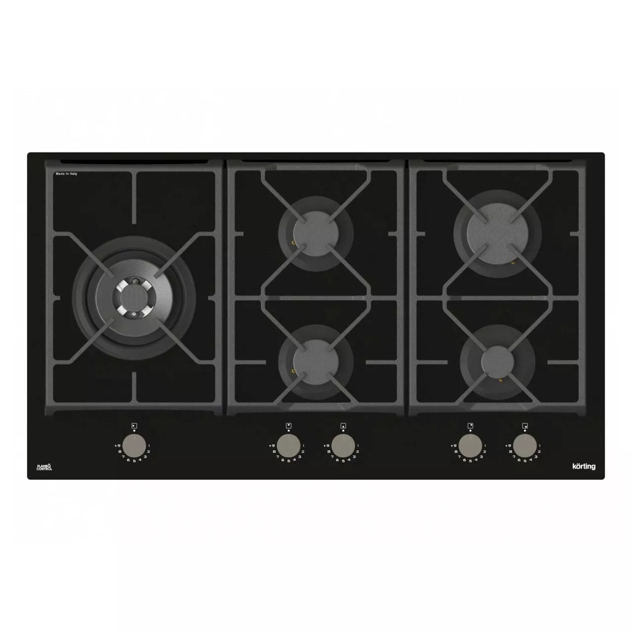 Газовая стеклянная варочная панель HGG 9987 CTN FLC RU