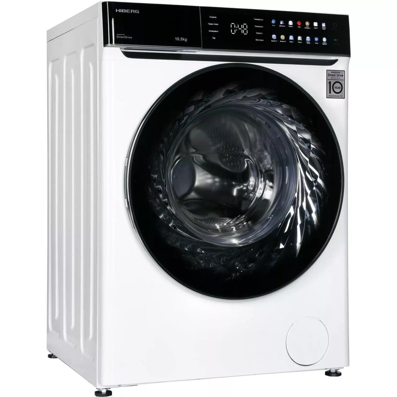 Стиральная машина Hiberg i-DDQ11 - 1014 W RU, белая