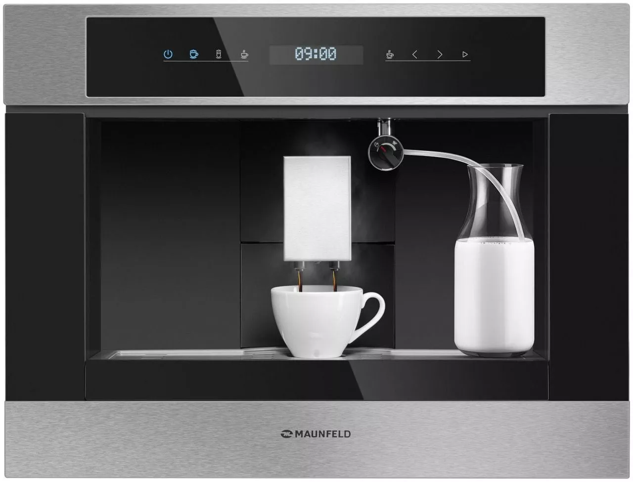 Кофемашина встраиваемая MAUNFELD AMCM1503S RU, серая