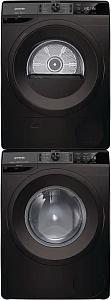 Стиральная машина Gorenje WEI843B, черная и сушильная машина Gorenje DE82ILB/G